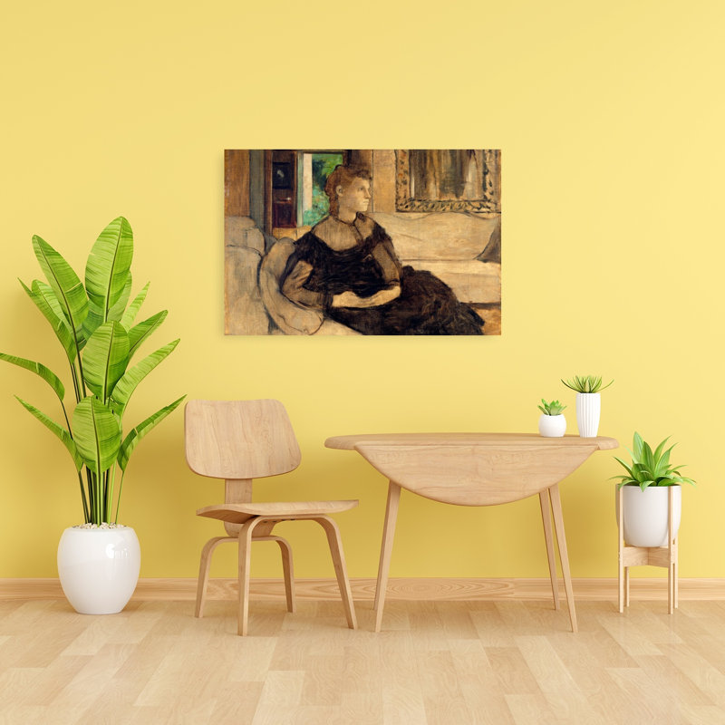 Madame Théodore Gobillard, 1869 Impressionist Abstract Contemporary Portrait Wall Art Print - Print, 60.96cm H x 91.44cm W