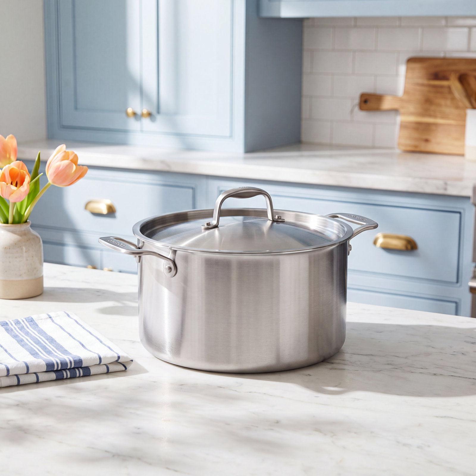 8qt Stainless Steel Stockpot with Lid