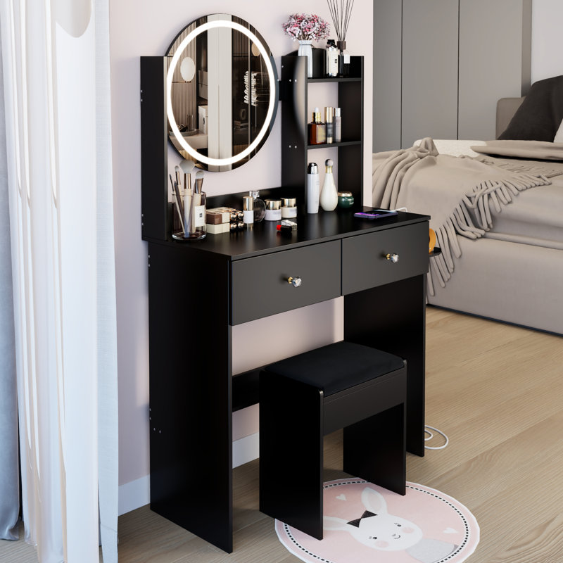 Table de meuble-lavabo à miroir 17 po