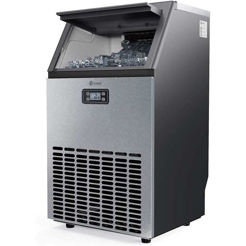 Machine à glaçons commerciale autoportante avec cuillère Vremi, capacité de 1,2 litre