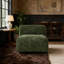 Chaise d'appoint rembourrée et confortable, fauteuil simple incurvé