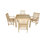 Windsor Outdoor 3 - Piece Teak Dining Set