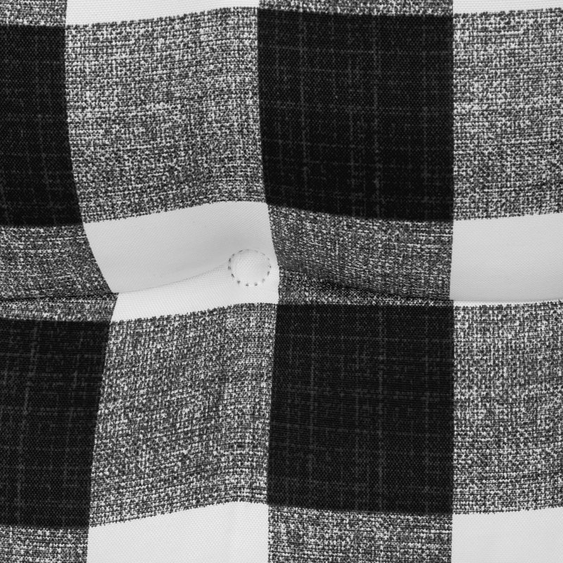 Ensemble de coussins de chaise berçante pour l'intérieur et l'extérieur, Noir