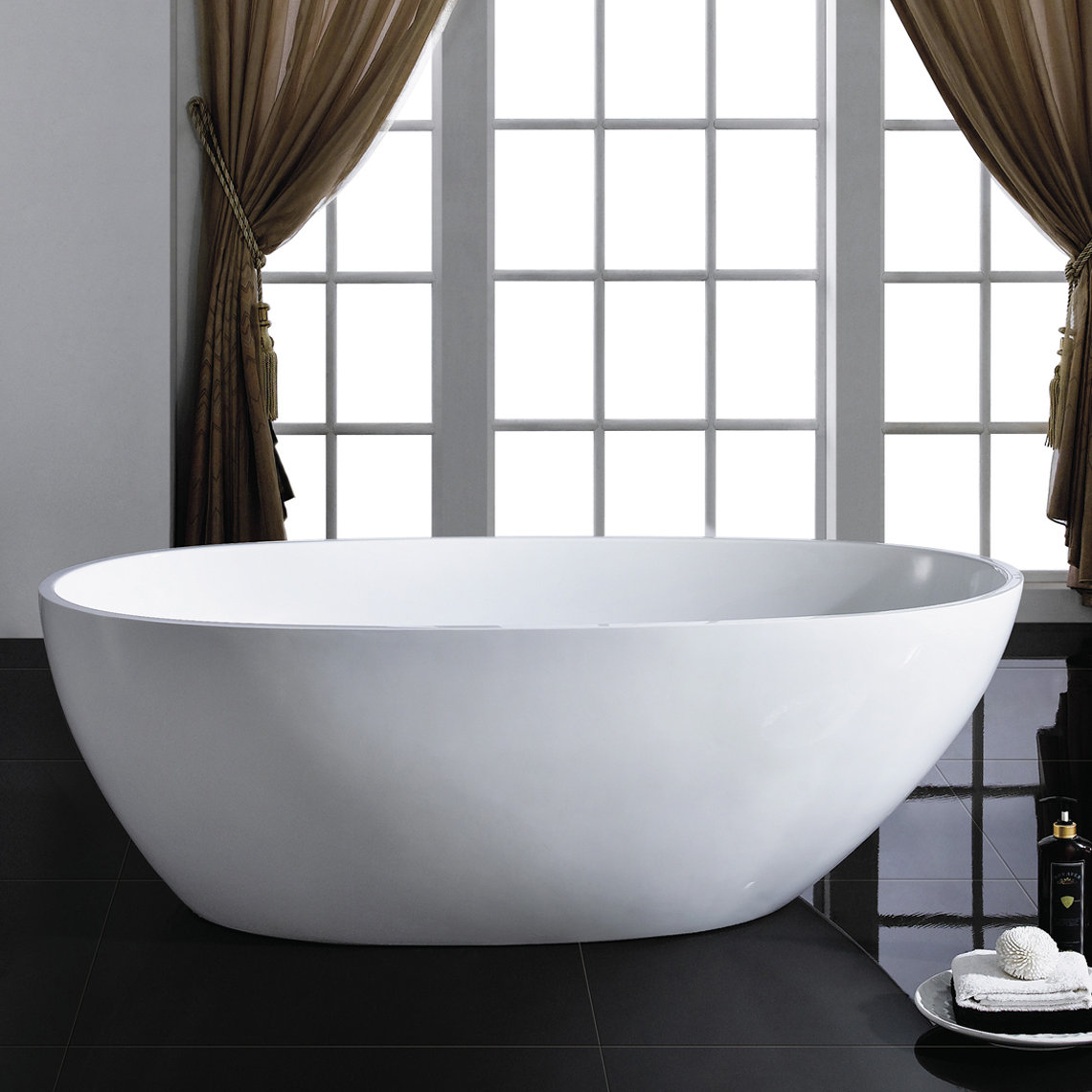 WB-8034  soaking bathtub, free standing bathtub, acrylic bathtub main image 1