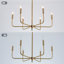 Lustre classique / traditionnel à 6 lumières à intensité variable