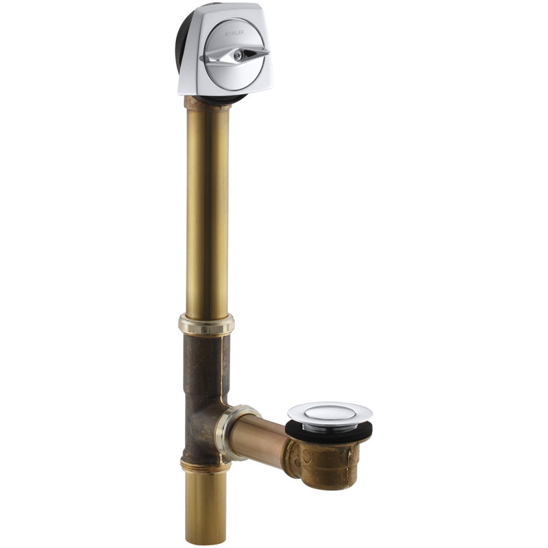 Drain de baignoire Clearflo, Chrome poli