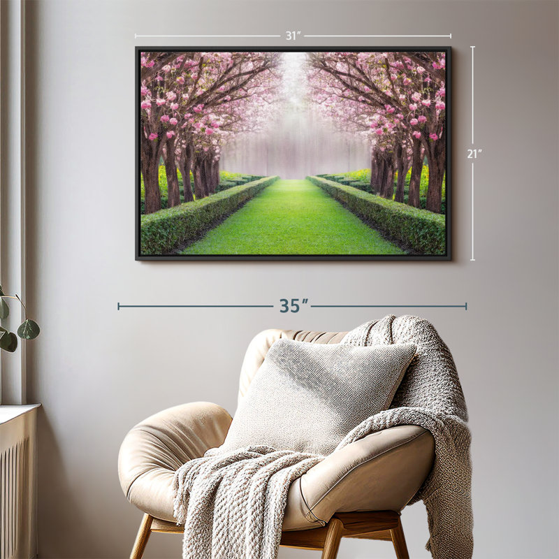 Sakura Tree Lane, reproduction sur toile, H 21 po x l 31 po