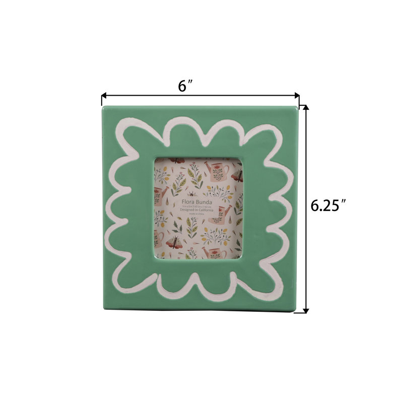 Cadre en céramique ondulée 3 x 3