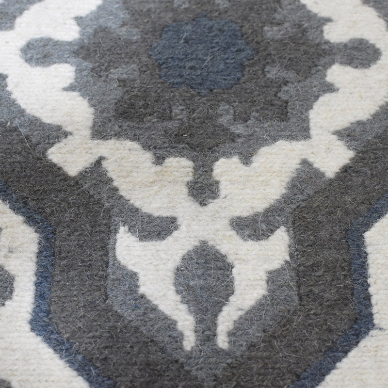 Rectangle Sawiki Wool Area Rugs, Rectangle 9' x 12'