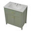 Meuble-lavabo sophistiqué avec lavabo en céramique et nombreuses options de rangement