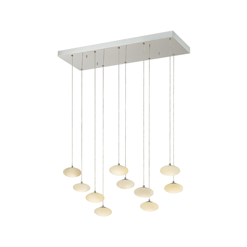 Spanish Alabaster Rectangular Chandelier