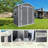 6X4 Ft Plastic Outdoor Storage With Floor And Lockable Door Plastic Garden Shed For Backyard, Lawn-126529012