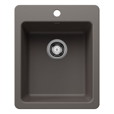 Liven SILGRANIT 17" Dual Mount Bar Sink - Volcano Gray