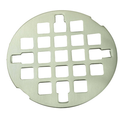 3-1/4" OD Casper Style Brass Snap-in Shower Strainer Drain Cover