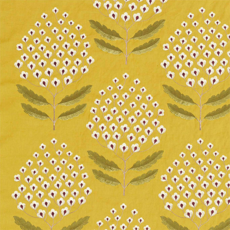 Bellis Fabric, Woodland Yellow