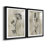 Sumi-e Silhouette I - Matted and Framed Under Acrylic Glass, Set of 2, Large Living Room Wall Art-1176189957-1176189952-1113085683