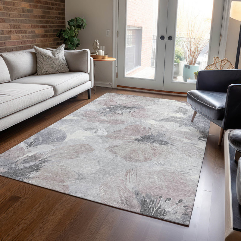 Machine Washable Indoor/Outdoor Claudian ACN1559 Taupe Rug, Rectangle 9' x 12'