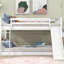 Lit double superposé double en blanc - Matériaux de qualité pour la glissade et le lit convertibles de longévité, lit double, solution de vie moderne-46963751