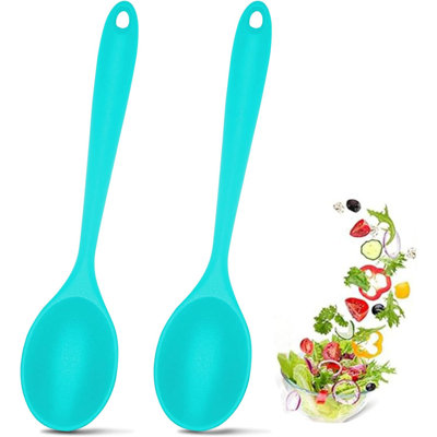 2-piece Silicone Mixing Spoon Set Blue
