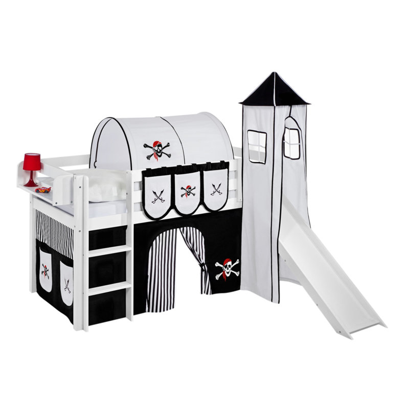 Pirate European Single (90 x 200cm) Mid Sleeper Bed
