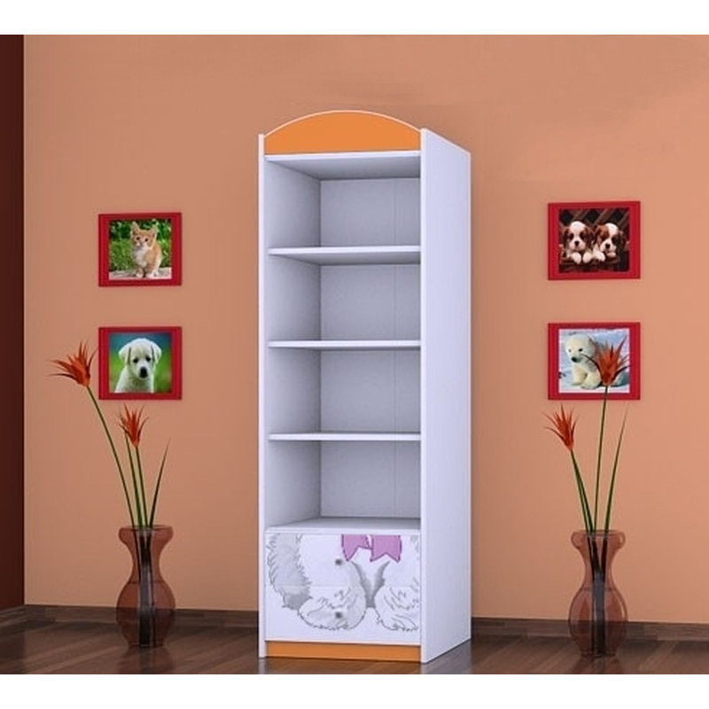 Orourke 1 Door Wardrobe, Orange