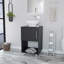 Meuble-lavabo simple Malibu, armoire à une porte, tablette ouverte