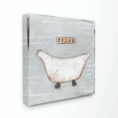 «Relax Bathaign Pastels Bath», impression sur toile