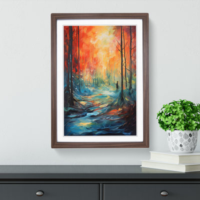 Forest Expressionism Art - Framed Print