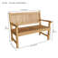 Del-Amo Teak Garden Bench-1023351750