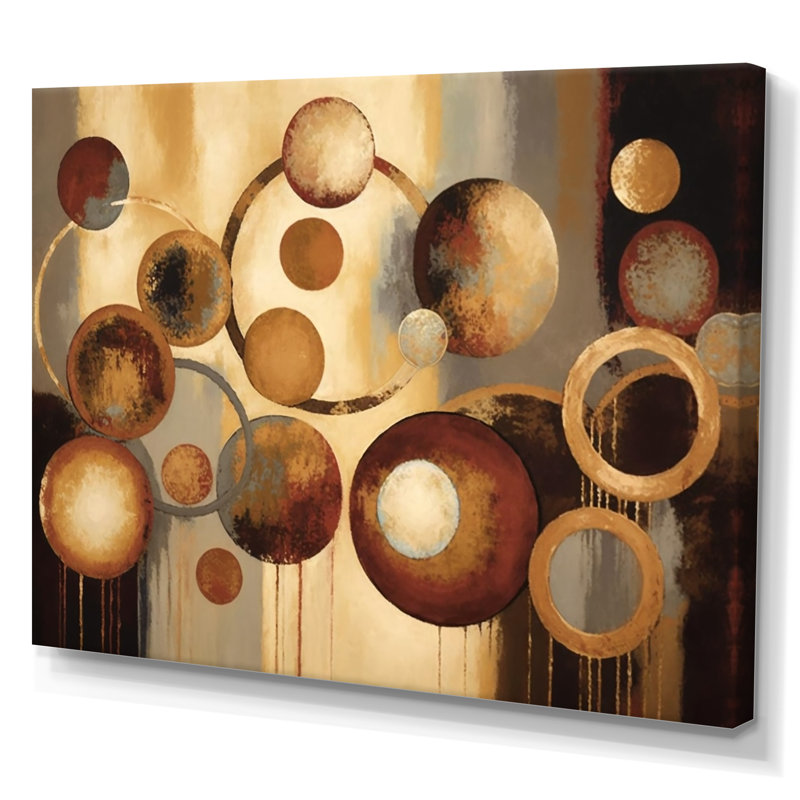 Aged Barrel Universes III - Abstract, reproduction encadrée, Toile tendue, H 30 po x l 40 po x P 1,5 po