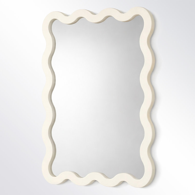 Miroir mural rectangulaire, Blanc chaud, 30 po x 22 po