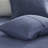 Navy Reversible Antimicrobial Twin Quilt Set