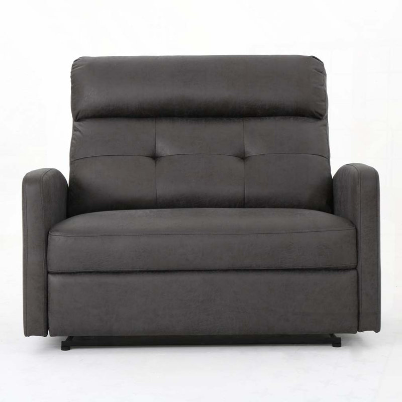 Causeuse manuelle inclinable, Microfibre ardoise