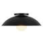 Plafonnier semi-encastré noir 14 po avec diffuseur en verre opale Umbra Umbra-124959400
