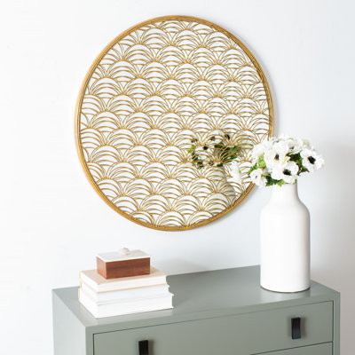 Calkins Metal Flat Wall Mirror