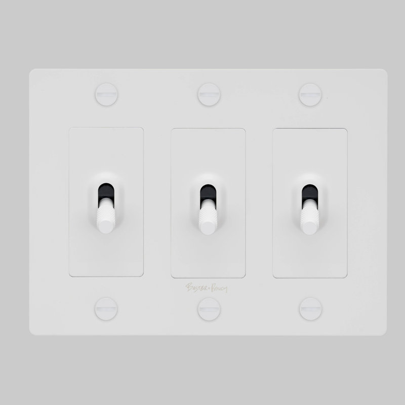 3G Toggle / Cross / With Logo, White
