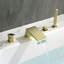 Robinet de baignoire romaine monocommande à fixation sur le comptoir-62181646