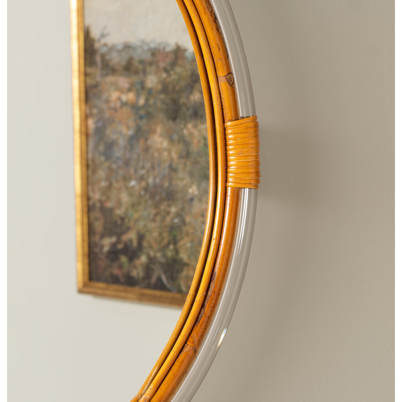 Polkville Flat Rattan Mirror