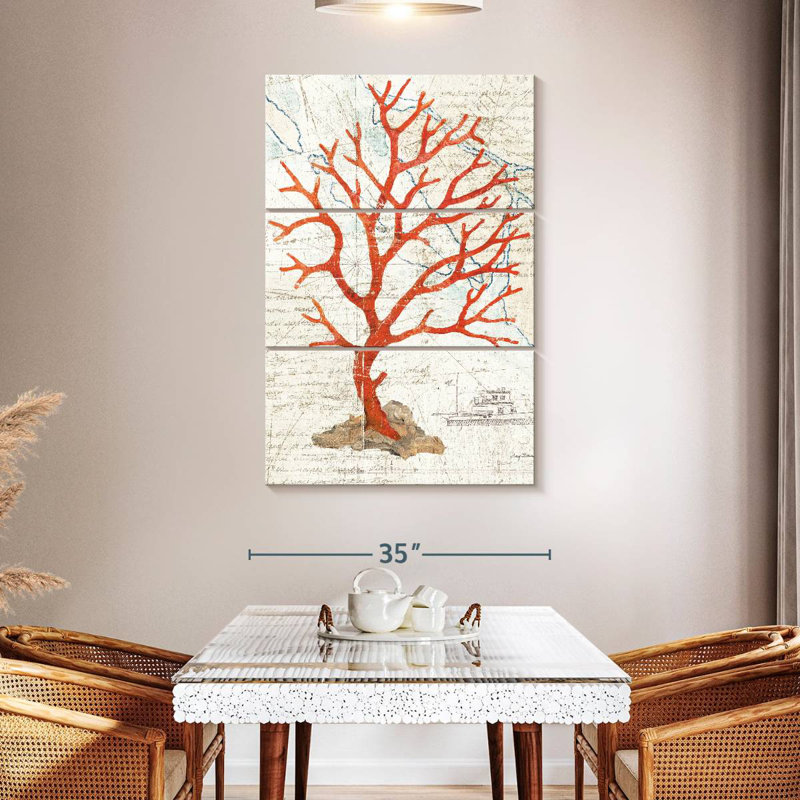 Brampt Textured Coral, 50" H x 32" W