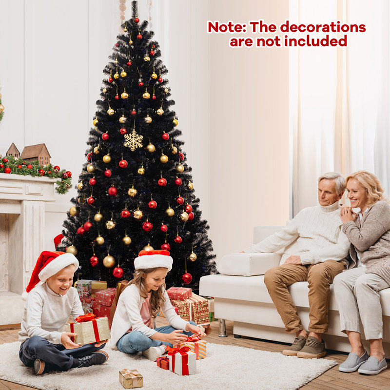Ebern Designs 8 Halloween Tree Artificial Decoration Tree w/1408 Branch Tips 6 Lighting Modes