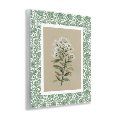 «Plant on Green Botanicals», plaque murale par Carol Robinson