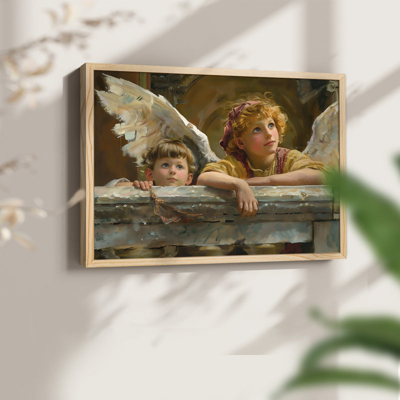 Angels From Above-CXII - Impression encadrée - Restickable, Naturel, H 22 po x l 28 po