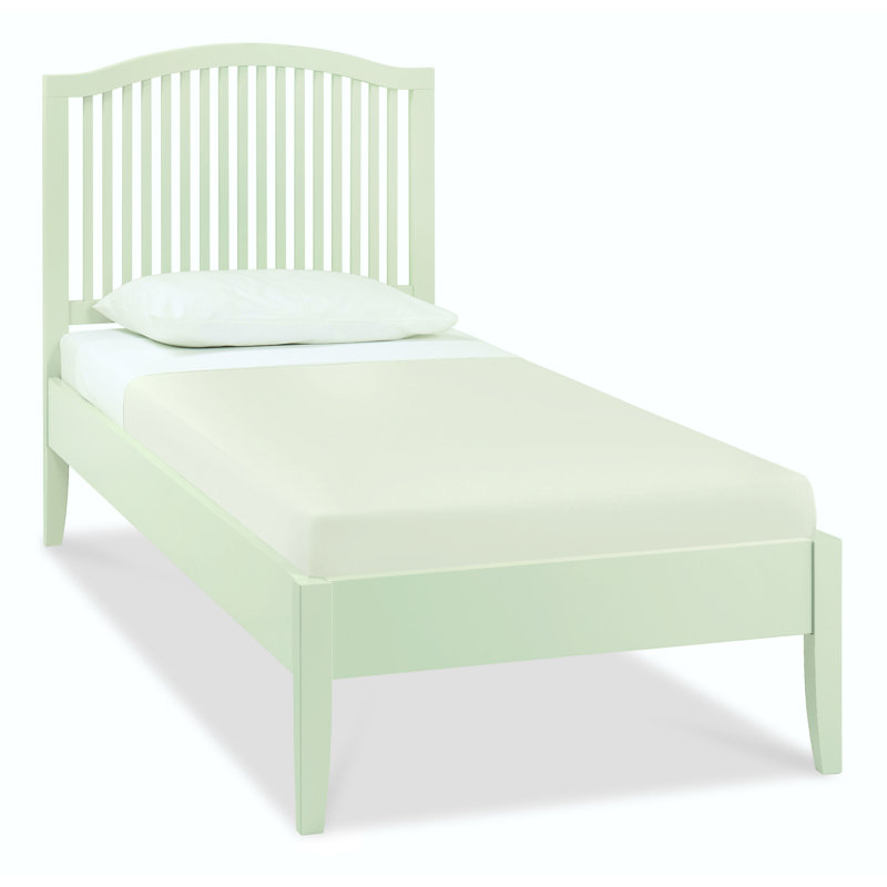Lund Solid Wood Bed, Soft Grey, Small Double (4')