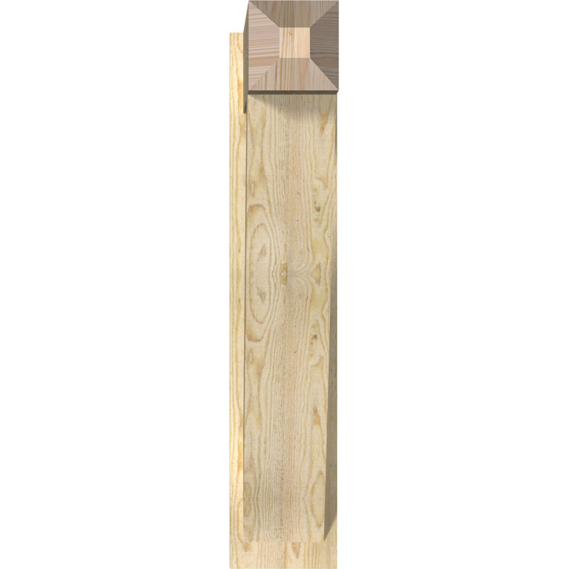 Artisan traditionnel en bois rustique, P 28 po x H 40 po, Sapin Douglas de 8 po (sciage brut)