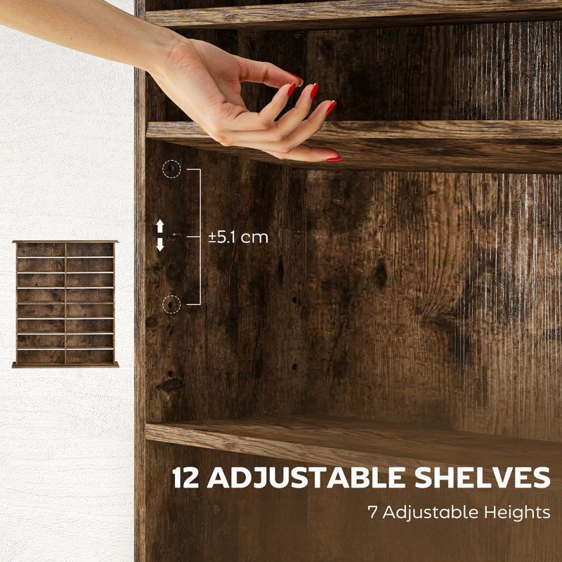 126.3cm H Media Shelves