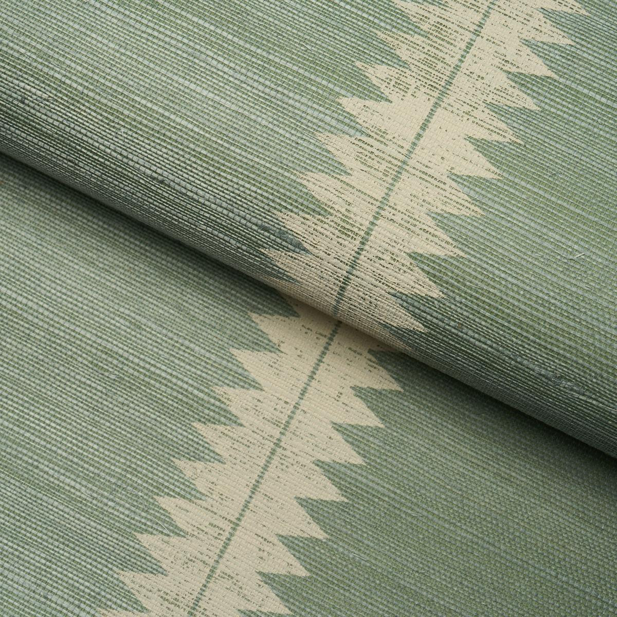 Bristle Stripe Sisal Wallpaper, Seaglass
