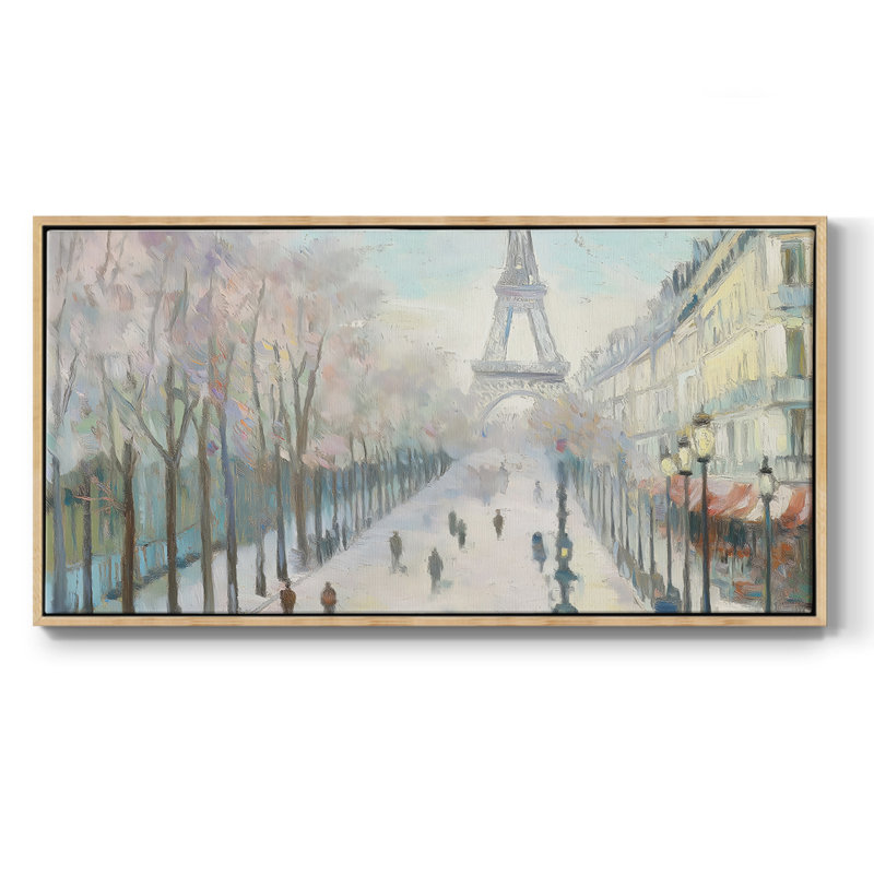 Série paysage - CCVI - Toile tendue avec châssis encadré - Prêt à être accroché, Naturel, H 21 po x l 41 po