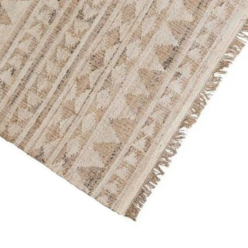 Camille Geometric Area Rug in Light Brown/Beige, Runner 2'6" x 8'