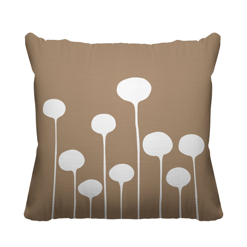 Courtland Outdoor Reversible Throw Pillow, 17W" x 17H", Beige