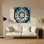 Art mural gris en métal Coastal Sand-248165756